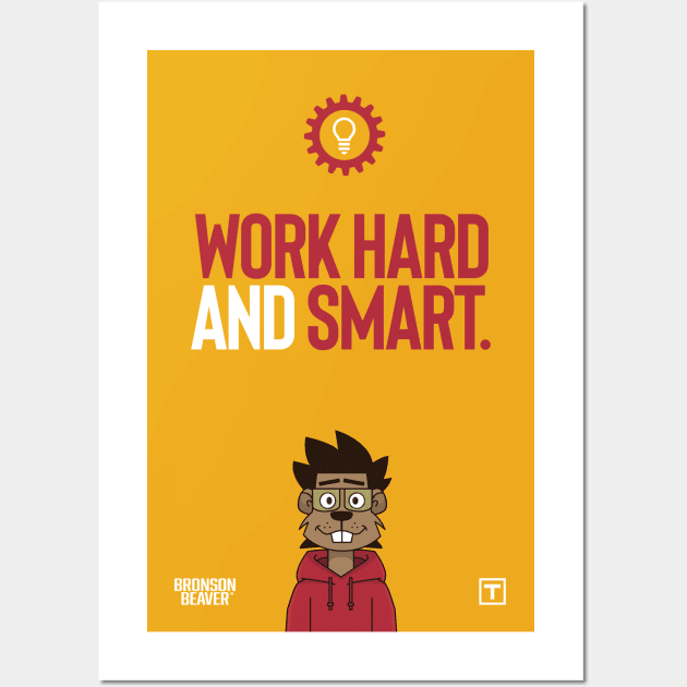 Work Hard and Smart Wall Art by TABRON PUBLISHING